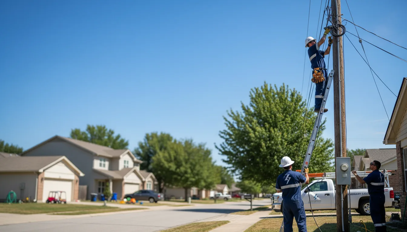 Residential electrician providing installation services in Zwolle, LA
